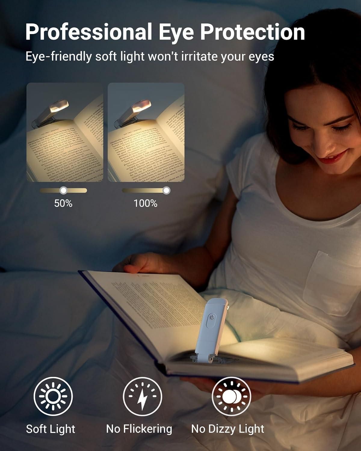 Usb Rechargeable Book Reading Light For Eye-Protection